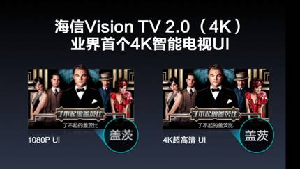 海信85吋电视惊艳亮相 4K画质配置奢华_海信