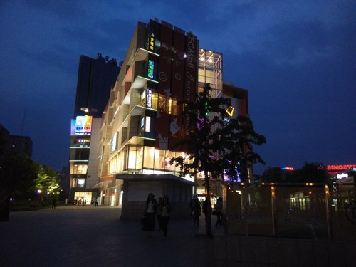 夜景样张,ISO达到了881,出现了较明显的噪点