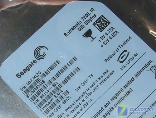 ϣ�ݣ�Seagate��500GB 7200.11 32M������/ɢ��ͼƬ���� ��5�� -ZOL�йش����ߵ�5��
