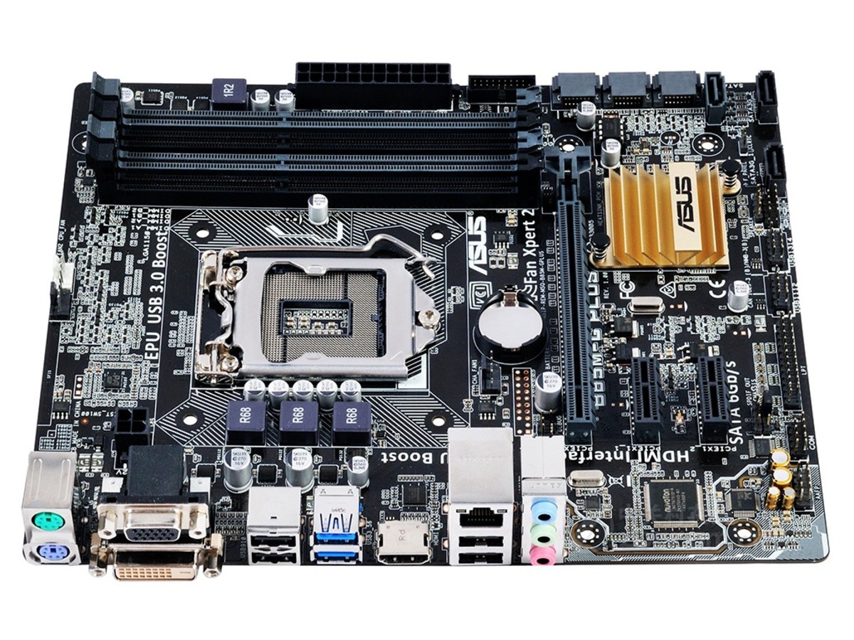 【高清图】华硕(asus)B85M-G PLUS整体外观图 图5-ZOL中关村在线
