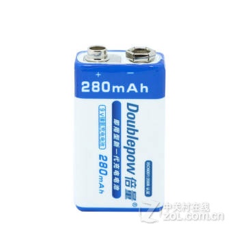 【倍量 9V充电电池 麦克风手电筒电池 大容量 