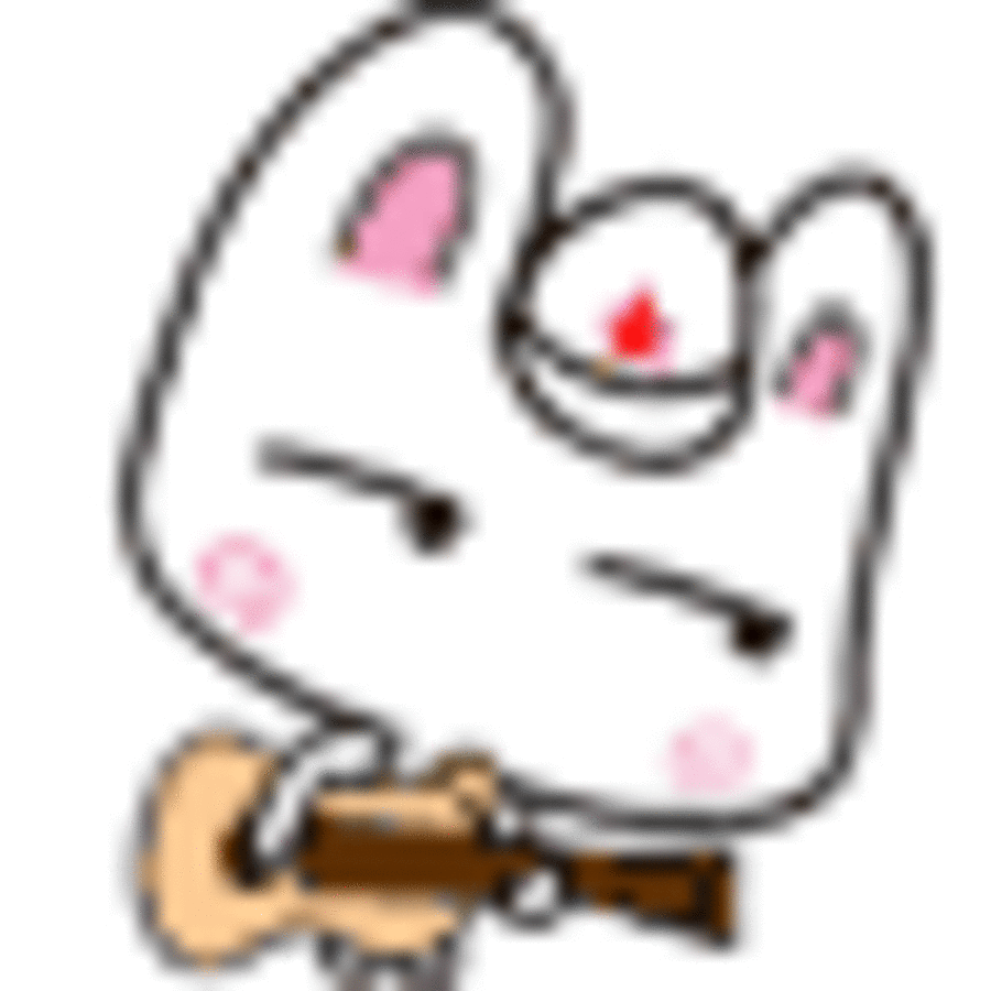 【高清图】qq经典表情,meemo女生兔大全 图11 -zol