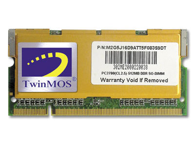 ��ï��TwinMOS��256MB DDR400 TwinMOS(�ʼǱ�) ��1��