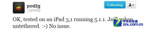 iOS5.1完美越狱工具同样支持iOS5.1.1