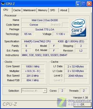 ��Ȼ�߳�X6800! �ͼ۳�Ƶ��E4300���ͼƬ����,ͼ2-ZOL�йش����ߵ�2��