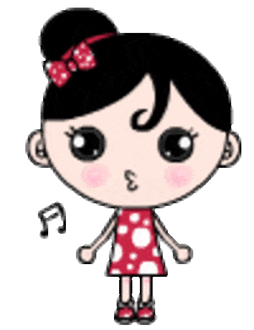 啾啾qq表情,穿红裙子的女生图片