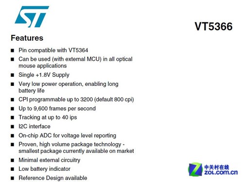 ���������� 9600FPS��ST VT5366���� 