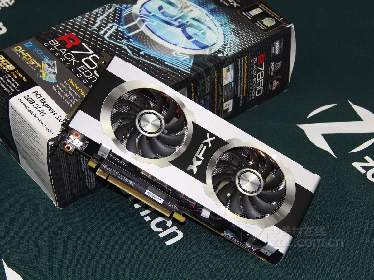【高清图】 xfx讯景(xfx)hd7850双酷魂黑卡实拍图 图93