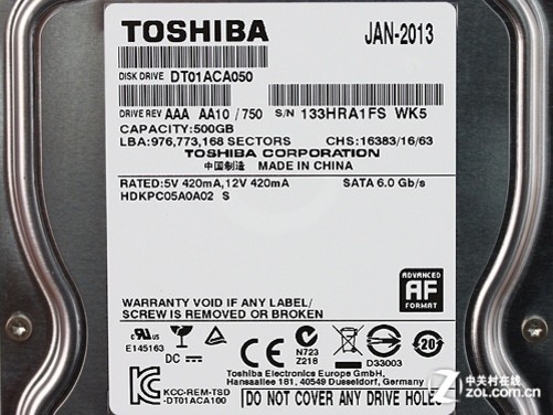 新势力崛起 高转速/东芝500gb硬盘评测