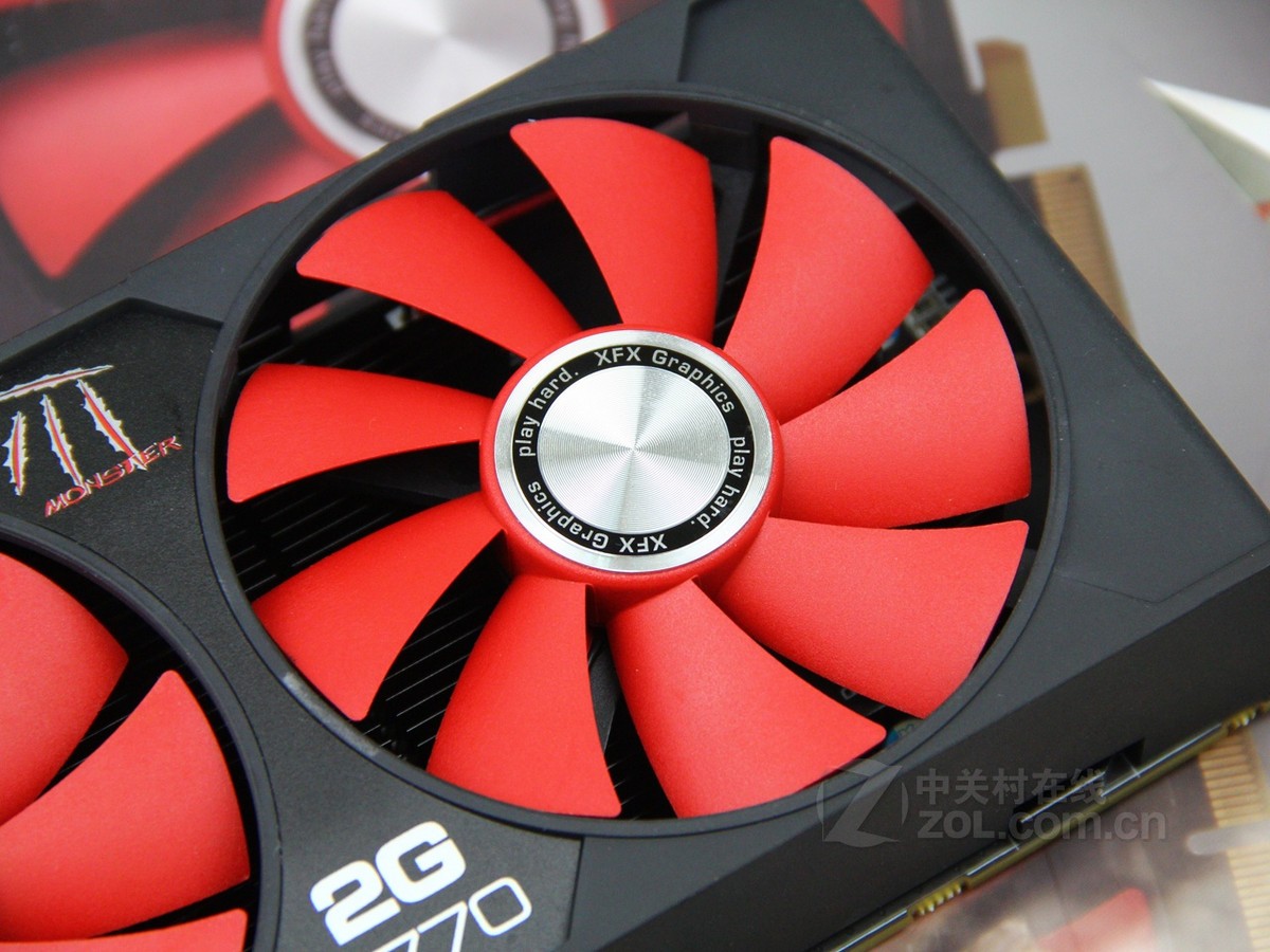 xfx讯景hd7770魔将2g双风扇