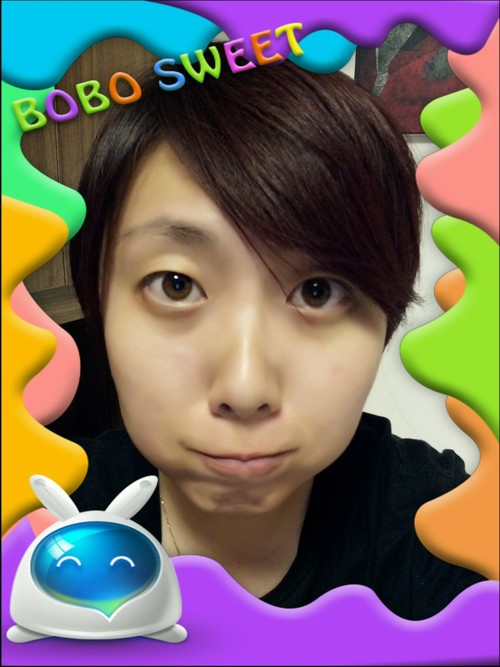 遇到带文字的大头贴模板需要镜面翻转一下