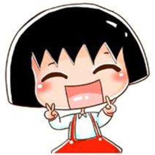 可爱幸福剪刀手卡通头像