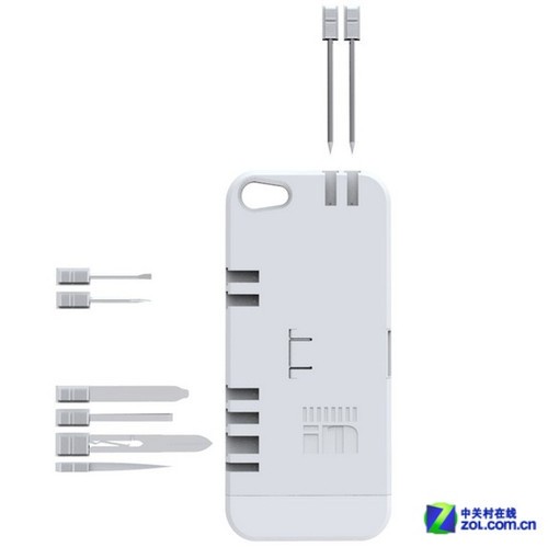 新奇配件:藏9种工具的iPhone5s保护壳