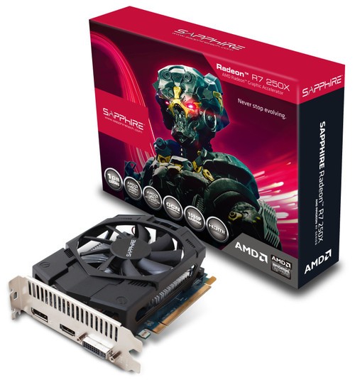入门还是有市场 蓝宝石发布r7 250x显卡