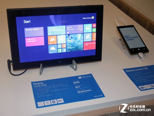 诺基亚MWC展出Lumia2520 现场真机试玩