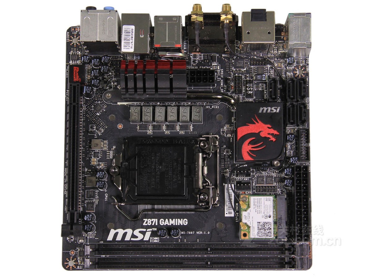 【高清图】 msi微星(msi)微星z87i gaming ac正面 图3