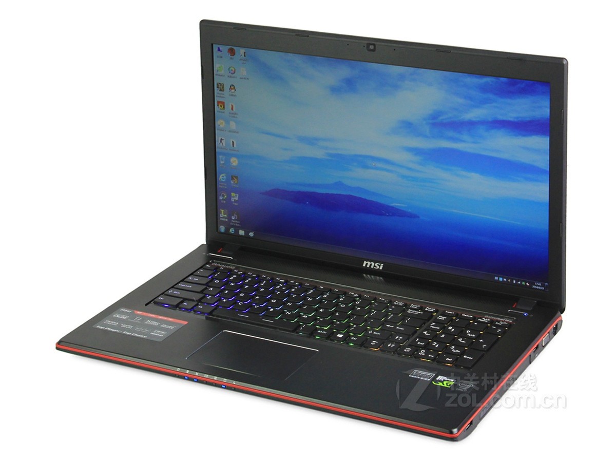 【高清图】 msi微星(msi)ge70 2pc-089xcn整体外观图 图16