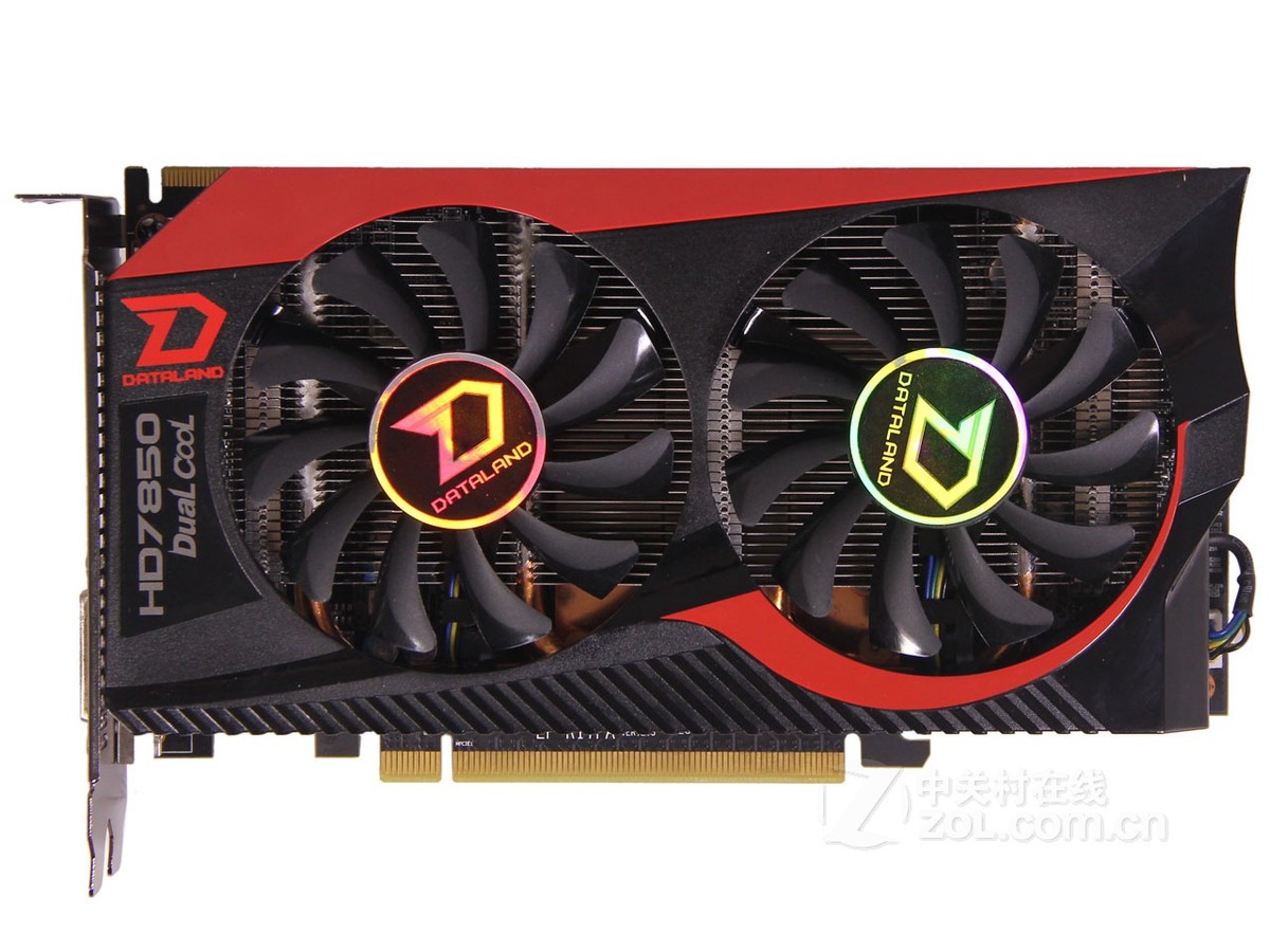 显卡 迪兰显卡 迪兰hd7850 酷能  2g dc 图片 整体外观图1 / 9隐藏