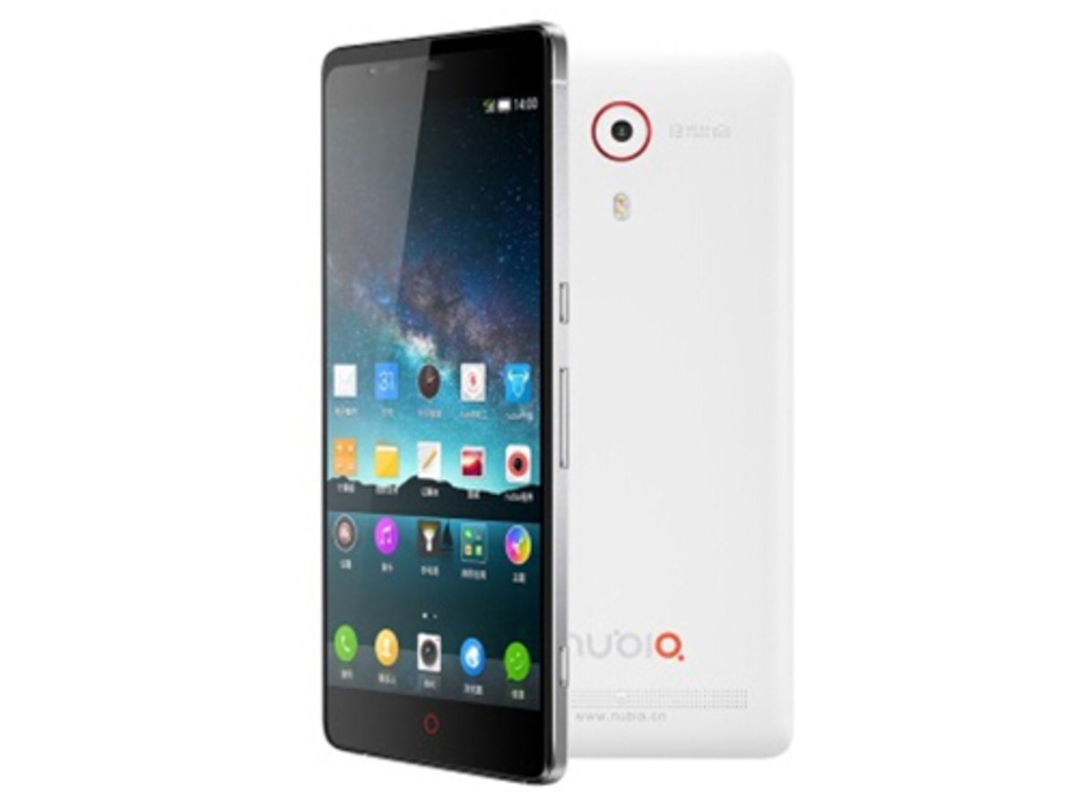 【高清图】 努比亚旗舰机 nubia z7 前黑后白 移动联通4g手机 双卡双