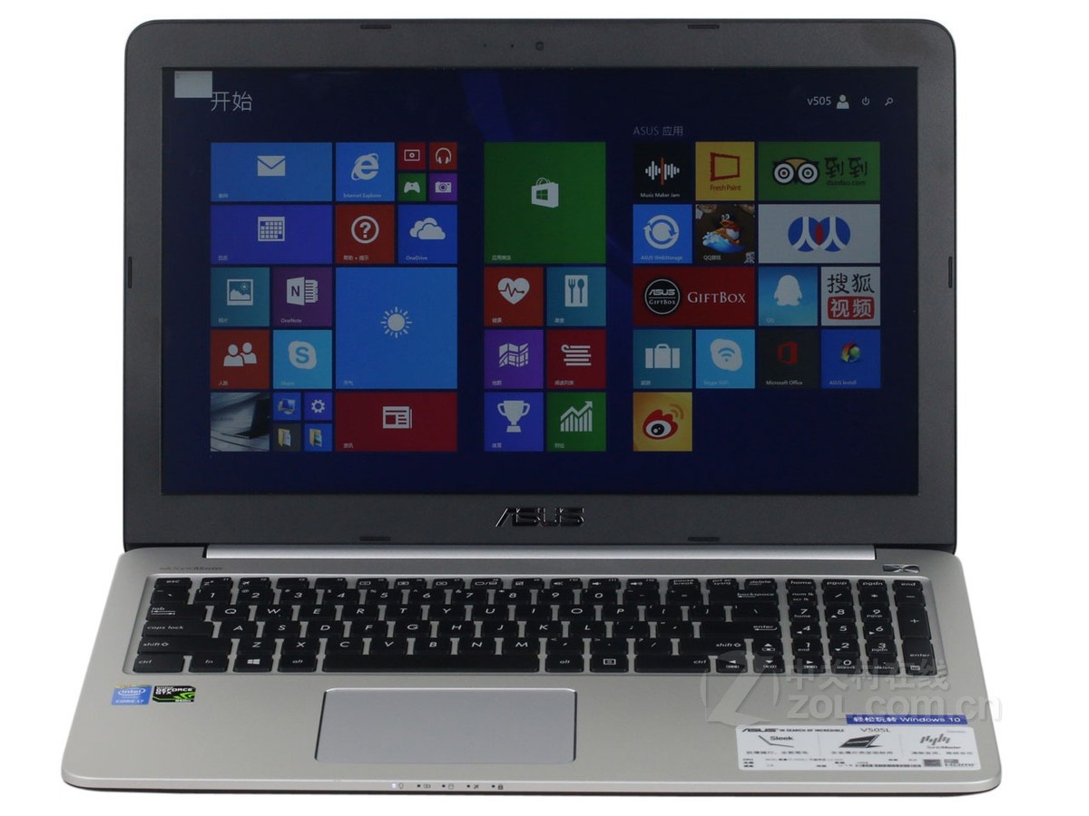 【高清图】 华硕(asus)v505lx5200(4gb/500gb/2g独显)整体外观图 图35