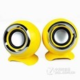 色果电脑音响 黄色一对