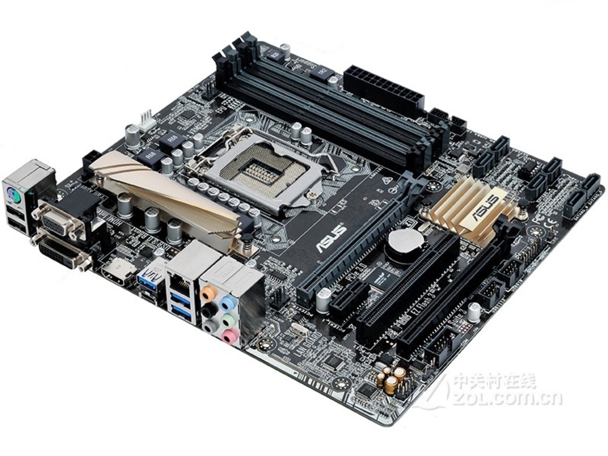 【高清图】华硕(asus)b150m-plus d3整体外观图 图3-zol中关村在线