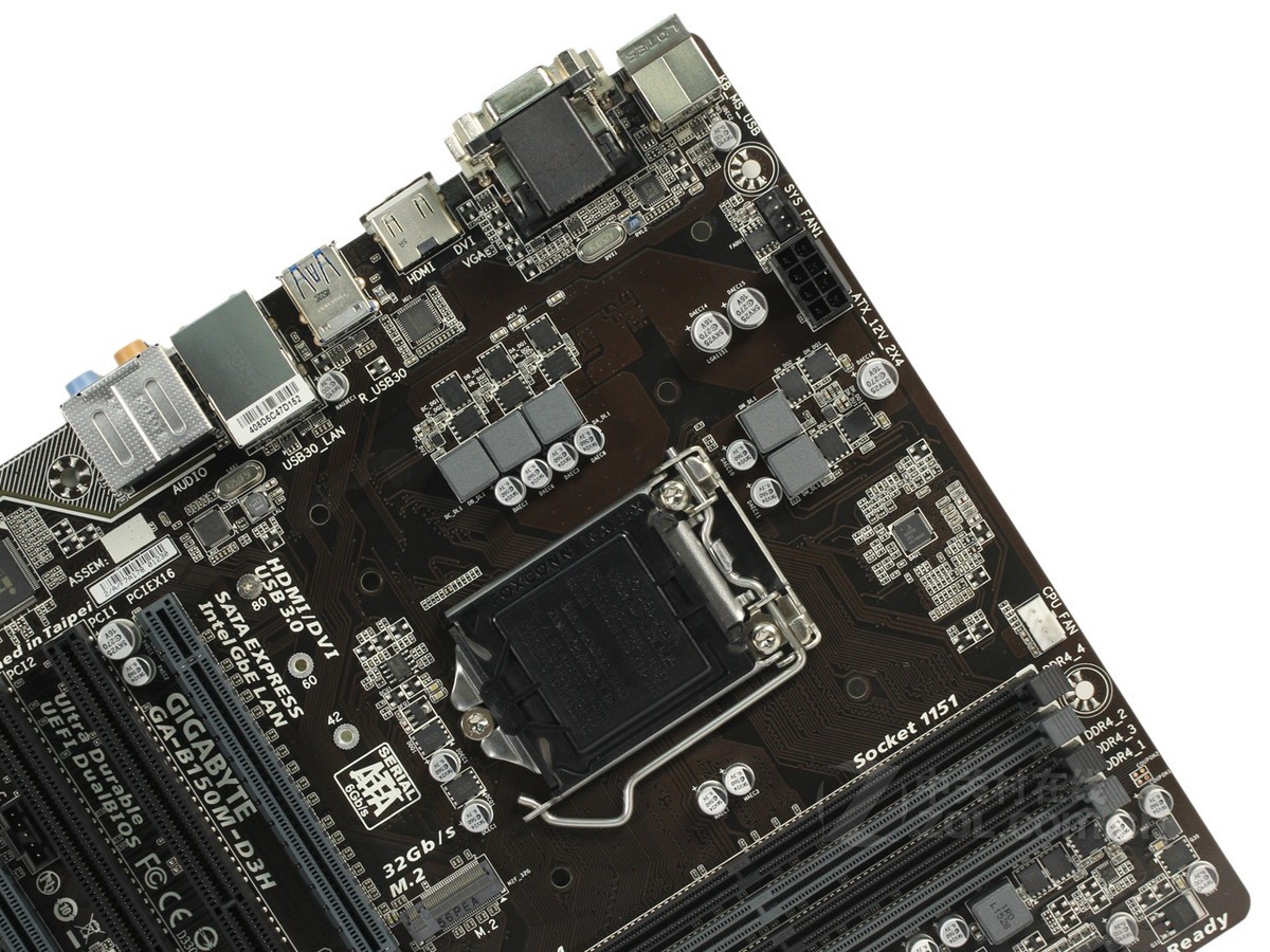 【高清图】 技嘉(gigabyte)b150m-d3h(rev.1.0)局部细节图 图46