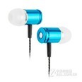 意达欧金属耳机入耳式3.5手机通用接口 浅蓝色