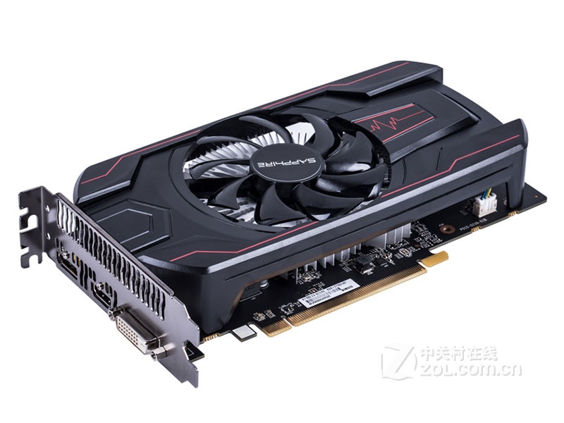 【高清图】 蓝宝石(sapphire)rx 550 2g d5 海外版 oc整体外观图 图2