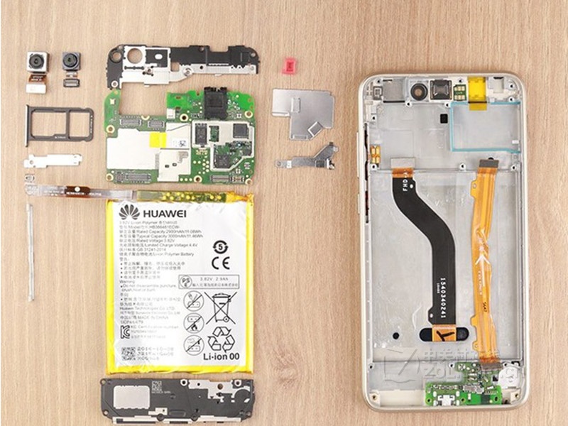 【高清图】荣耀(rongyao)8青春版(pra-al00/3gb ram/全网通)专业拆机