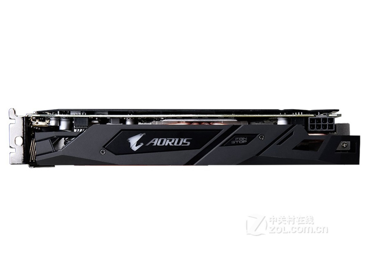 【高清图】 技嘉(gigabyte)aorus rx580 8g整体外观图 图5