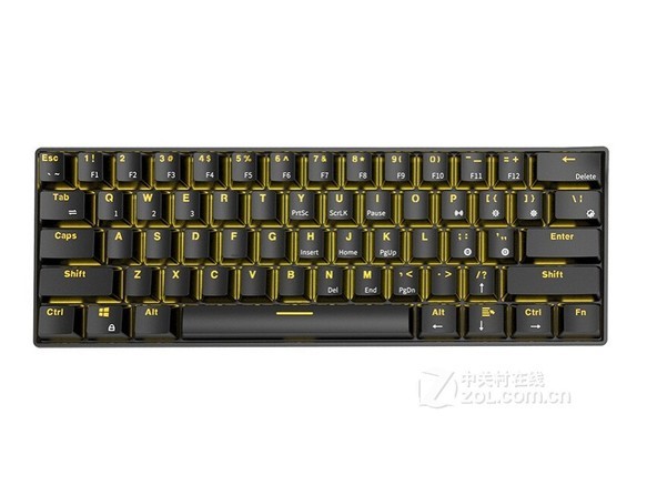 rk 61有线/蓝牙双模暗金版机械键盘(青轴)