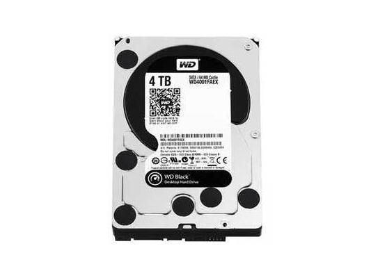 西部数据4TB 7200转 64MB SATA3 黑盘（WD4001FAEX） - 图片 1