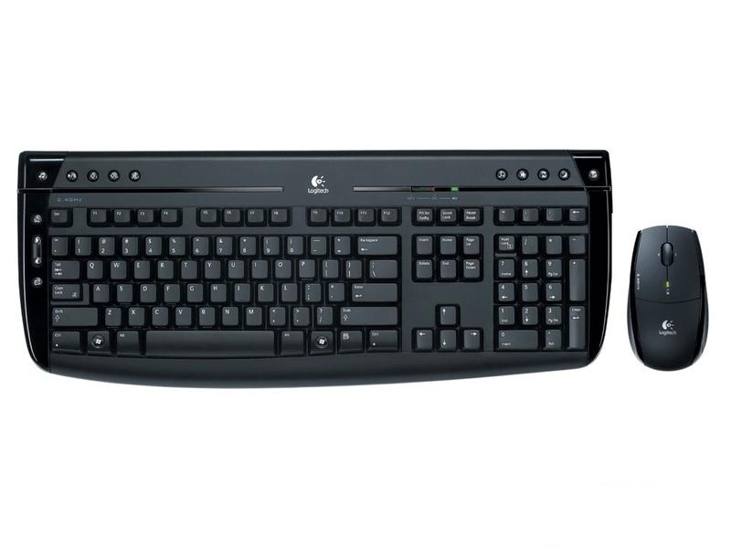 【高清图】 罗技(logitech)无影手pro 2400无线键鼠套装整体外观图 图