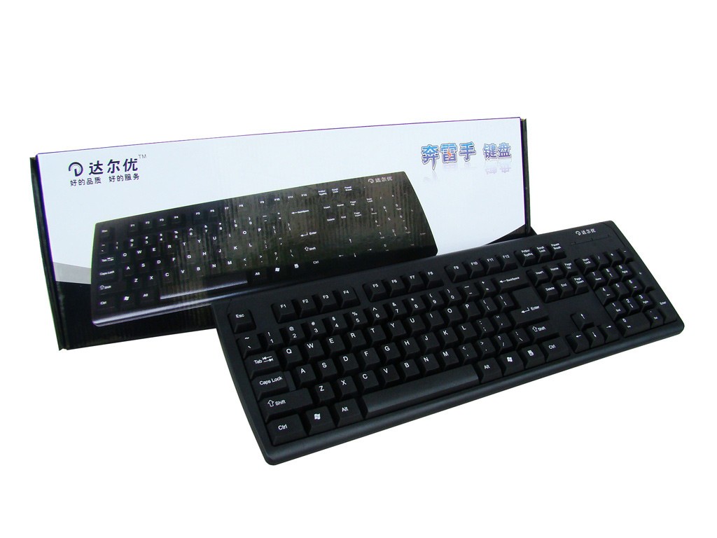 【高清图】达尔优(dare-u)奔雷手kb-068键盘黑色-zol中关村在线