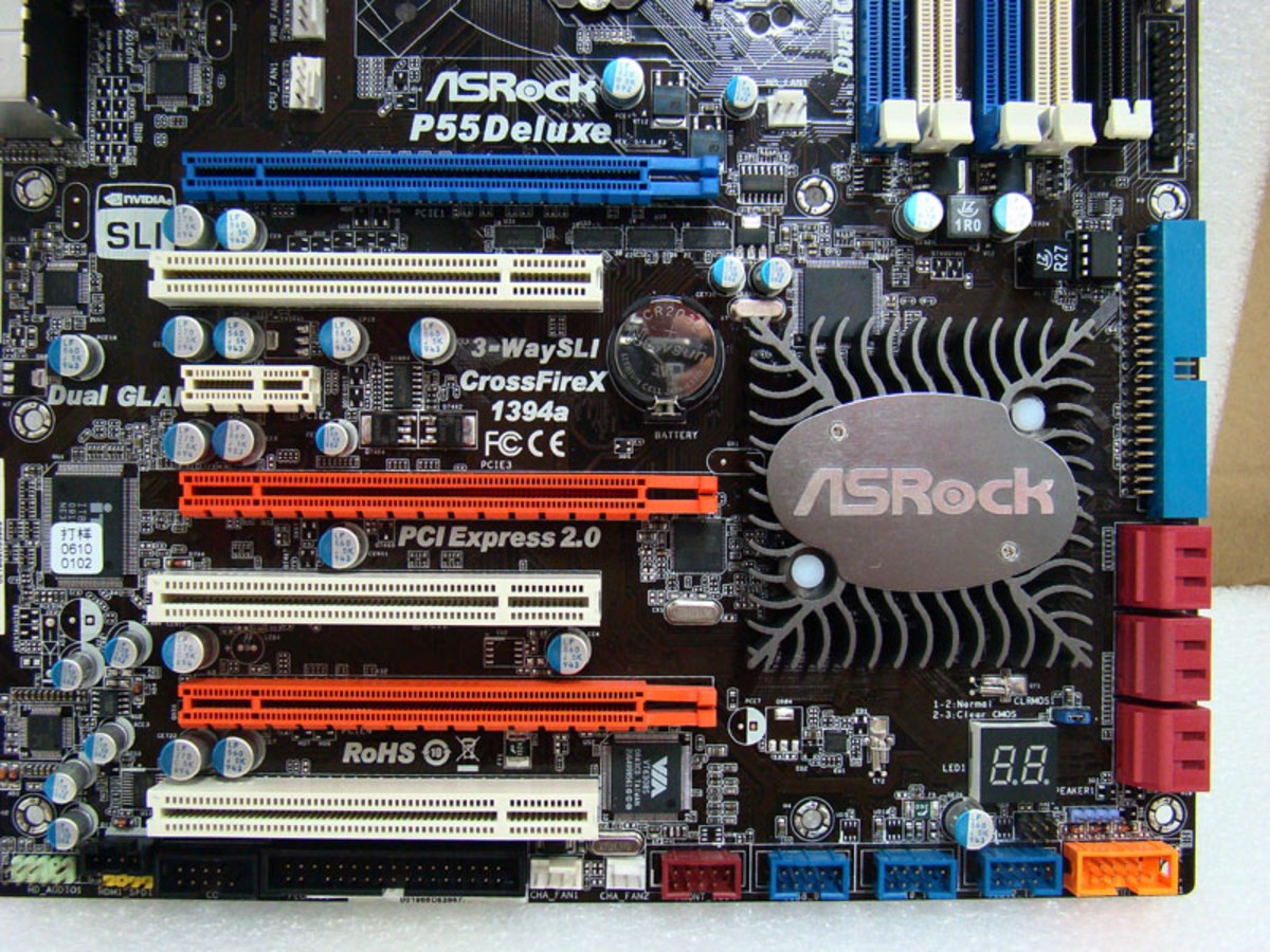 支持3路sli 华擎p55 deluxe主板多图赏