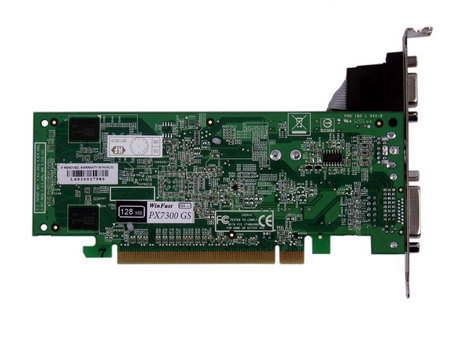 丽台Winfast PX7300GS THD显卡背面(点击放大)