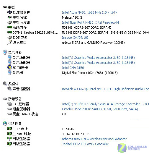 内置路况导航 万利达A101G上网本评测