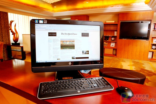 伯豪瑞廷酒店试用hp compaq 6000 pro一体机_台式电脑-中关村在线