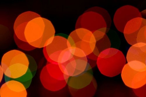 焦外漂亮的光斑