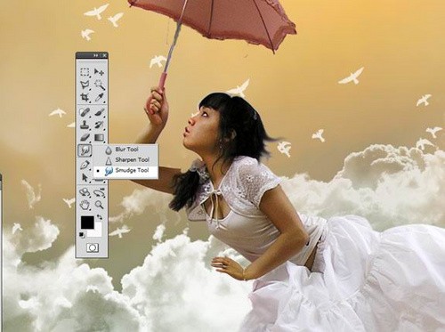 仙女下凡 PS制作梦幻美女飞天效果教程(未完)