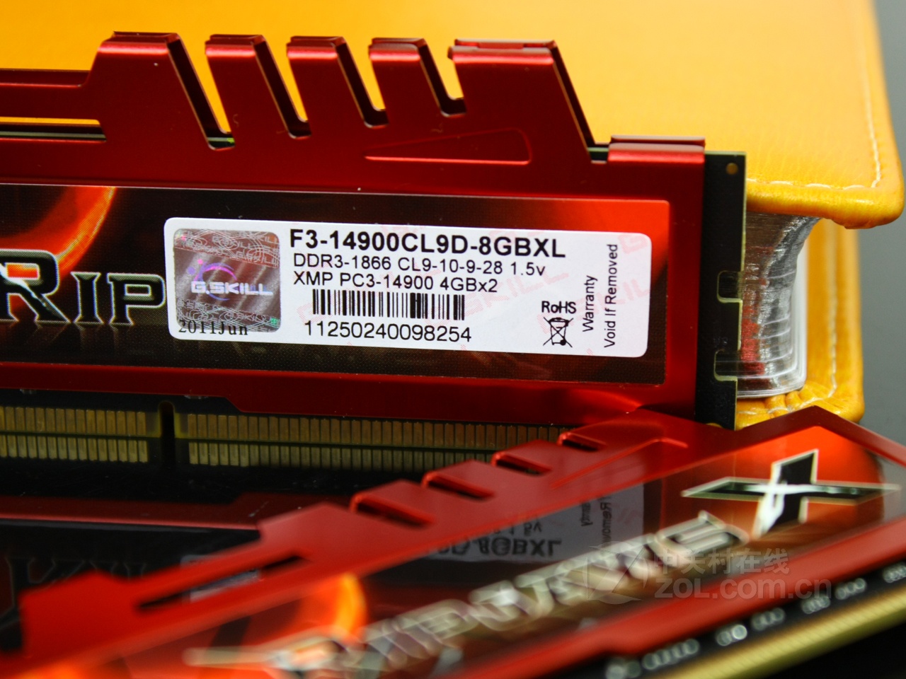 芝奇ripjawsx 8gb ddr3 1866(f3-14900cl9d-8gbxl)