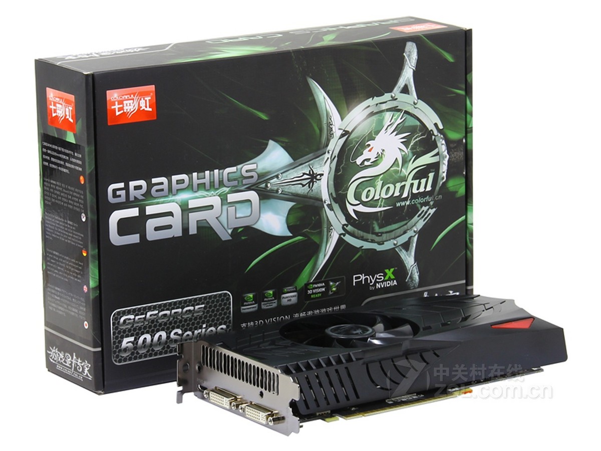 显卡 七彩虹显卡 七彩虹gtx550ti 雷暴鲨 d5 768m 图片 整体外观图7