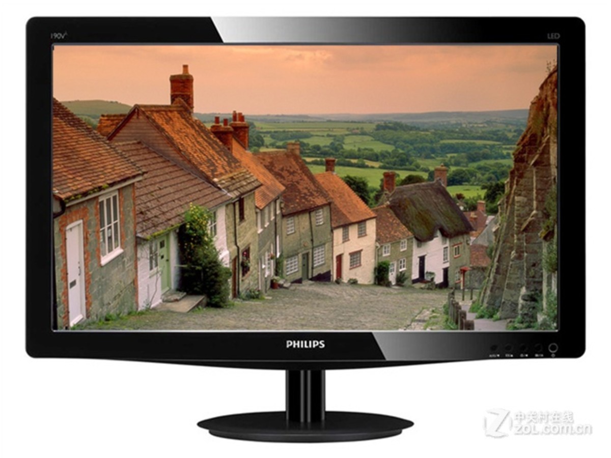 【高清图】 飞利浦(philips)190v3lsb8/93整体外观图 图1