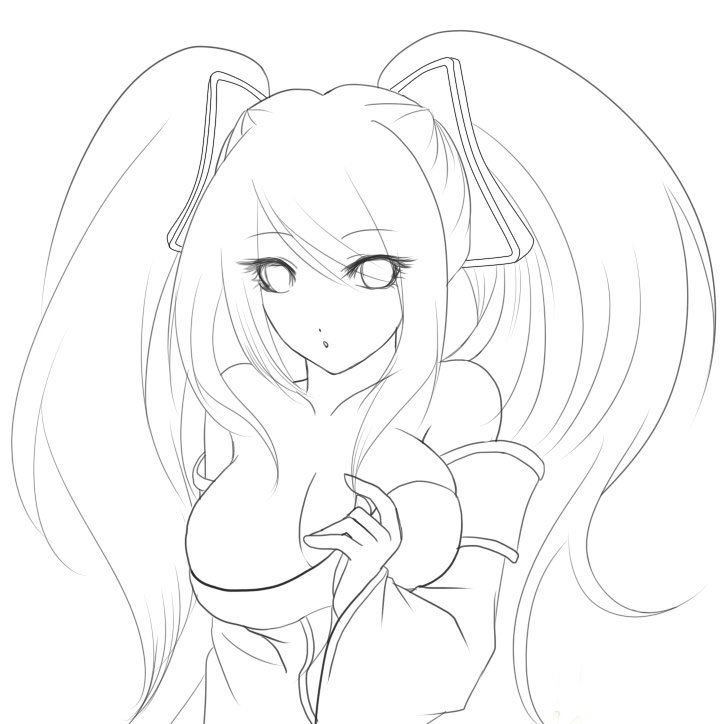 【高清图】 琴女索娜媚眼勾魂 上了色更是不可方物图1