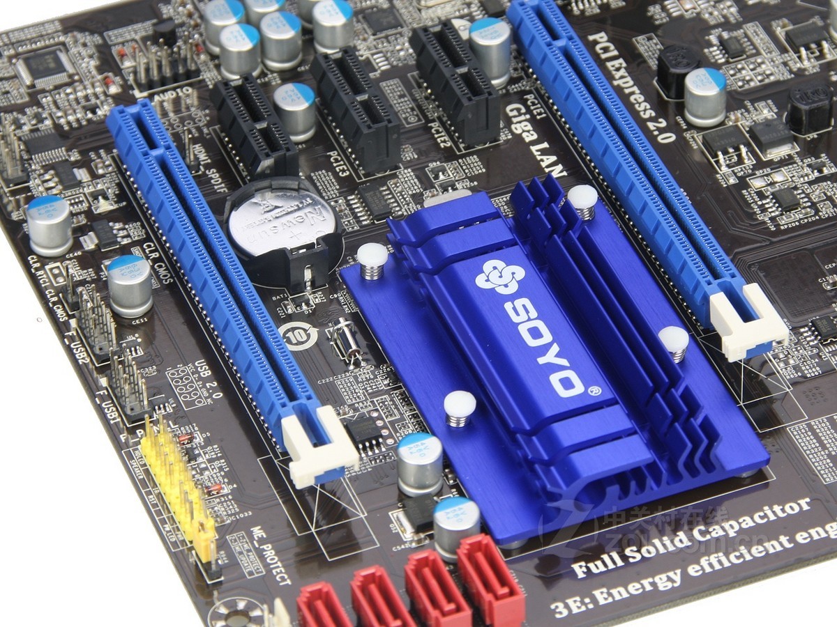 【高清图】 梅捷(soyo)sy-h61 节能版局部细节图 图5