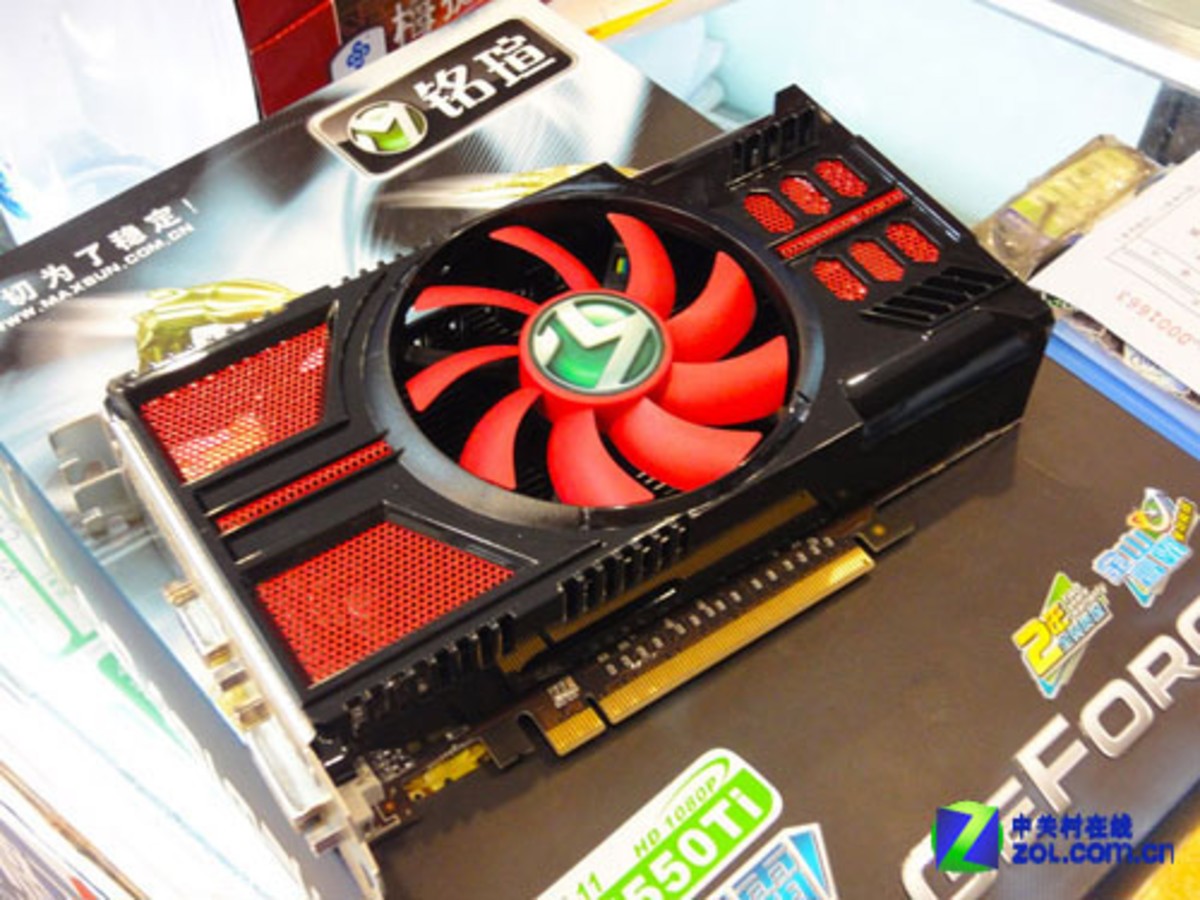 【高清图】 经典红黑搭配 铭瑄gtx550ti仅售799元图1