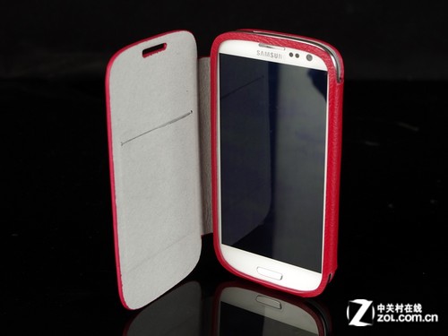 精美真皮做工 分寸I9300翻盖保护套试用