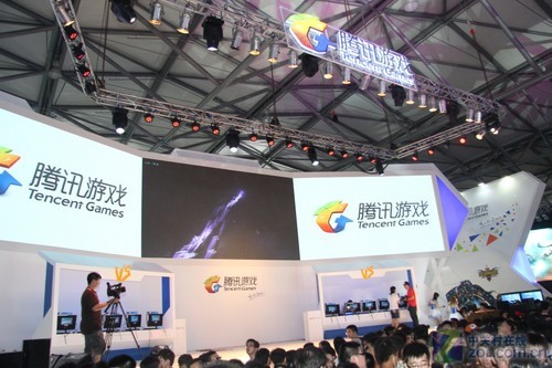 腾讯游戏展台